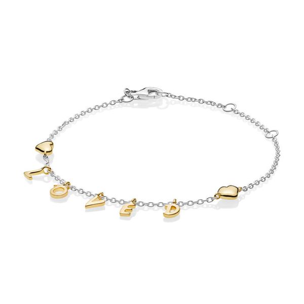 2019 new 100% 925 sterling silver 567804 shine loved script bracelet charm original pandora jewelry set gift, Golden;silver
2019 new 100% 925 sterling silver 567804 shine loved script bracelet charm original pandora jewelry set gift, Golden;silver