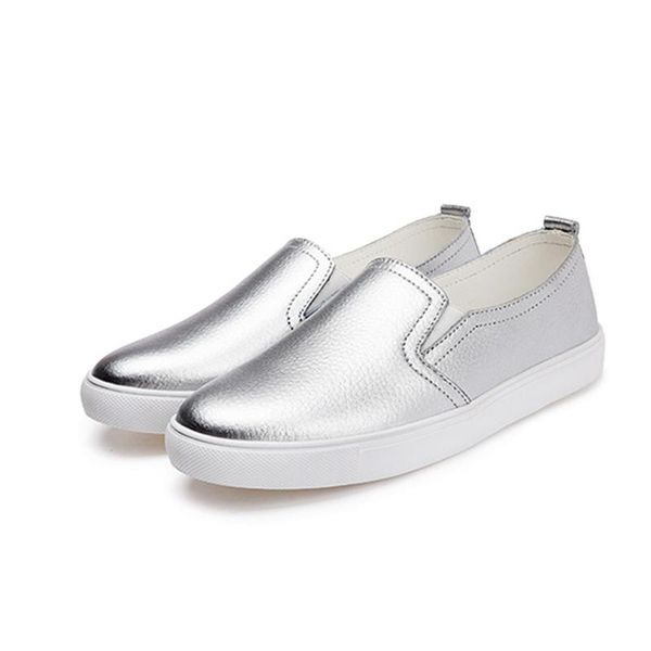 2019 autumn new women shoes woman slip on loafers real leather loafers fashion ballet flats sliver white black shoes boat
2019 autumn new women shoes woman slip on loafers real leather loafers fashion ballet flats sliver white black shoes boat