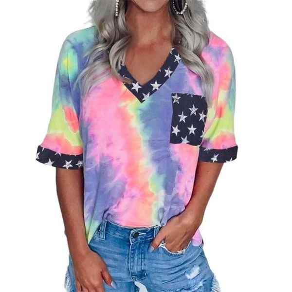 tie-dye shirt women casual ullzang funny t shirt printed patchwork v neck short sleeve female clothing loose oversied, White
tie-dye shirt women casual ullzang funny t shirt printed patchwork v neck short sleeve female clothing loose oversied, White