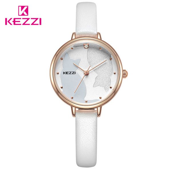 kezzi ladies white cat dress watch for women leather waterproof quartz watches female girl simple dial wristwatch 2019 new, Slivery;brown
kezzi ladies white cat dress watch for women leather waterproof quartz watches female girl simple dial wristwatch 2019 new, Slivery;brown