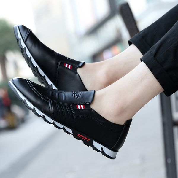 vesonal 2019 summer pu leather men shoes loafers male moccasins flats soft breathable casual boat driver footwear driving c260, Black
vesonal 2019 summer pu leather men shoes loafers male moccasins flats soft breathable casual boat driver footwear driving c260, Black