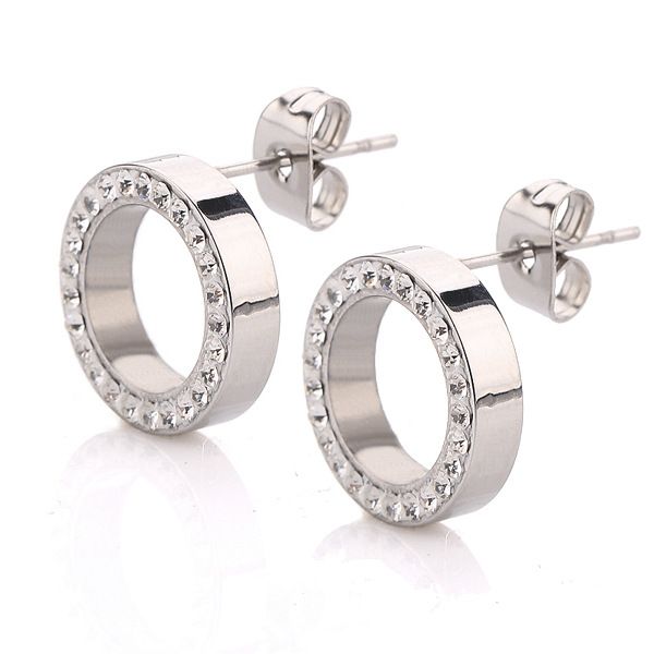 new guys 316l titanium stainless steel bling diamond womens circle earring studs allergy proof earrings stud jewelry for girls wholesale, Golden;silver
new guys 316l titanium stainless steel bling diamond womens circle earring studs allergy proof earrings stud jewelry for girls wholesale, Golden;silver