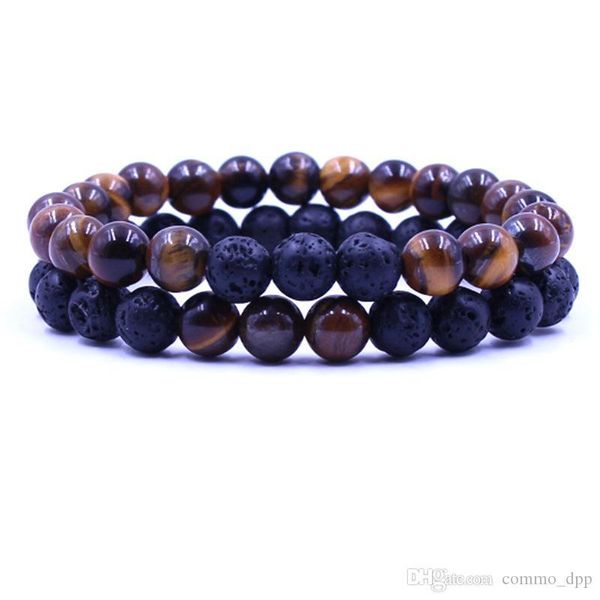 women men natural lava rock beads chakra bracelets healing energy stone meditation mala bracelet fashion essential oil diffuser jewelry, Black
women men natural lava rock beads chakra bracelets healing energy stone meditation mala bracelet fashion essential oil diffuser jewelry, Black