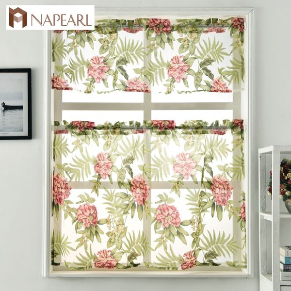 napearl floral short curtain sheer window treatment tulle curtain kitchen door home rod pocket window valance for room
napearl floral short curtain sheer window treatment tulle curtain kitchen door home rod pocket window valance for room