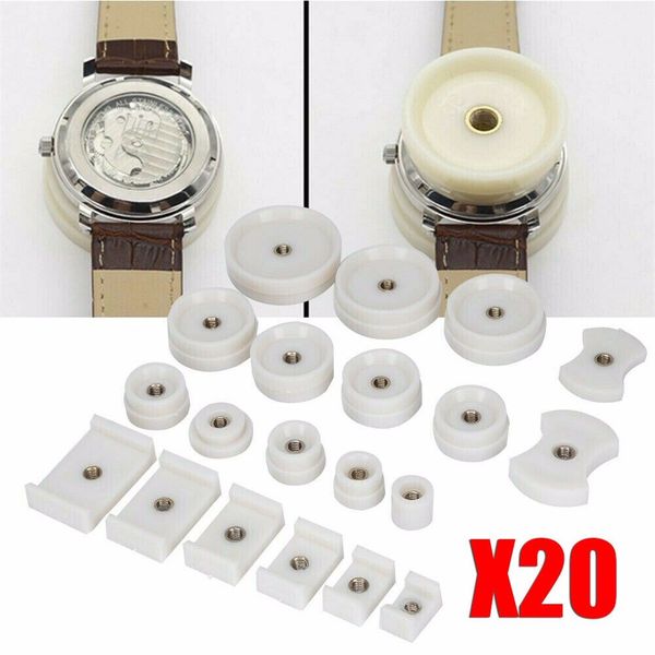 20pcs watch repair tools watch press back case closer crystal glass fitting dies set
20pcs watch repair tools watch press back case closer crystal glass fitting dies set