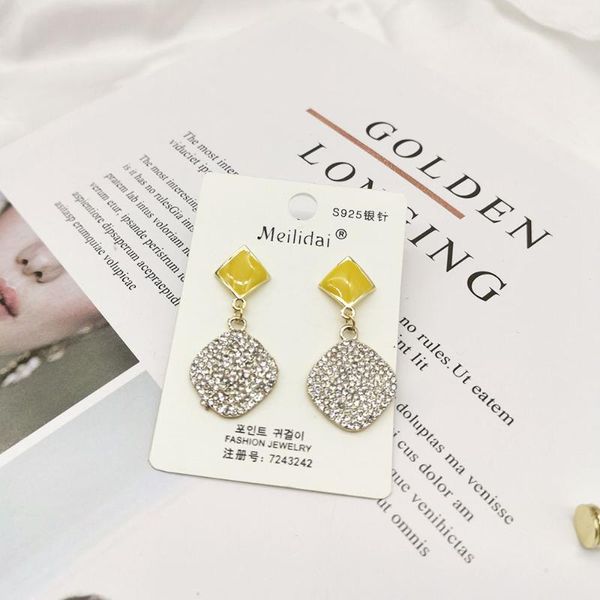 micro inlay bling drop earring rhinestone circular paint candy color quadrilateral stud for women elegant drop earring, Silver
micro inlay bling drop earring rhinestone circular paint candy color quadrilateral stud for women elegant drop earring, Silver