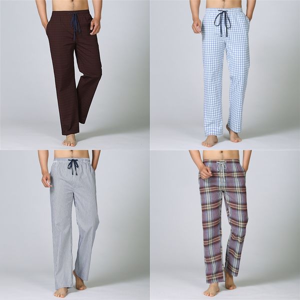pure cotton men's pajamas home thin home casual pants casual pants summer and autumn simple striped plaid, Blue;red
pure cotton men's pajamas home thin home casual pants casual pants summer and autumn simple striped plaid, Blue;red