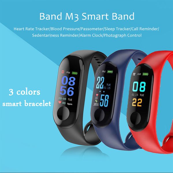 m3 smart band blood pressure monitoring wristband ip67 water resistance multi-sports modes tracking remindering for home outdoor
m3 smart band blood pressure monitoring wristband ip67 water resistance multi-sports modes tracking remindering for home outdoor