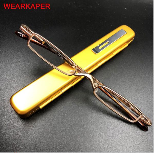 wearkaper 1.0 to 4 upgraded slim compact reader reading glasses women men pocket reading glasses with pen clip tube case, White;black
wearkaper 1.0 to 4 upgraded slim compact reader reading glasses women men pocket reading glasses with pen clip tube case, White;black