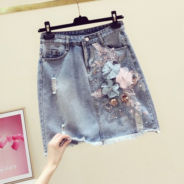 jean skirt woman 2020 summer new wear new fresh beads stereo flower frayed high waist denim skirt women's slimming jeans skirts, Black
jean skirt woman 2020 summer new wear new fresh beads stereo flower frayed high waist denim skirt women's slimming jeans skirts, Black