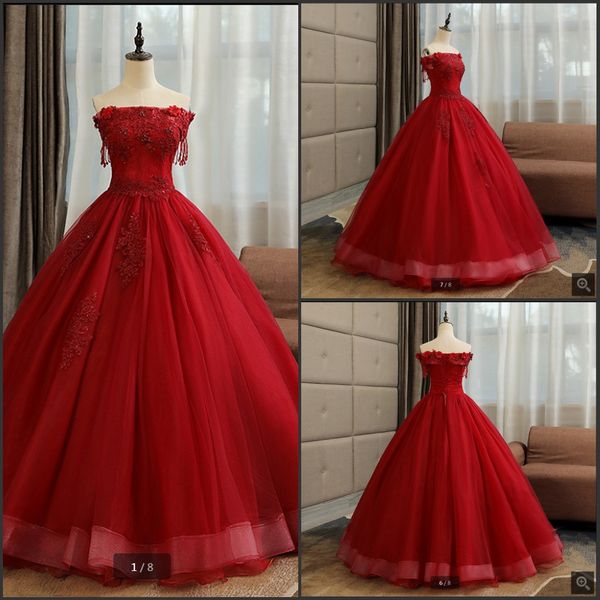 2019 robe de soiree wine lace ball gown prom dress beaded appliques sequins princess prom dresses selling prom gowns, Black
2019 robe de soiree wine lace ball gown prom dress beaded appliques sequins princess prom dresses selling prom gowns, Black