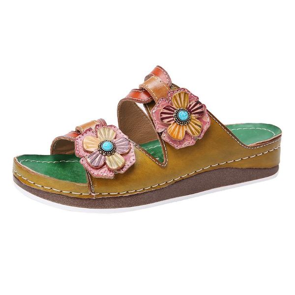 sagace summer new women sandals retro three-dimensional flower material color matching slippers ethnic style wedge, Black
sagace summer new women sandals retro three-dimensional flower material color matching slippers ethnic style wedge, Black