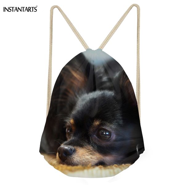 instantarts funny 3d dog papillon print women drawstrings bags softback multifunction storage backapacks teenage girl travel bag
instantarts funny 3d dog papillon print women drawstrings bags softback multifunction storage backapacks teenage girl travel bag