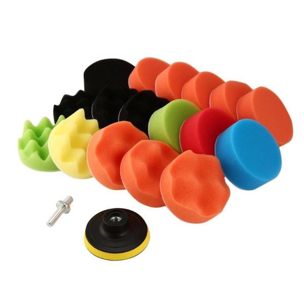 multiple pieces of set portable polishing pads sponge and woolen wave polishing waxing buffing pads kits with drill adapter
multiple pieces of set portable polishing pads sponge and woolen wave polishing waxing buffing pads kits with drill adapter