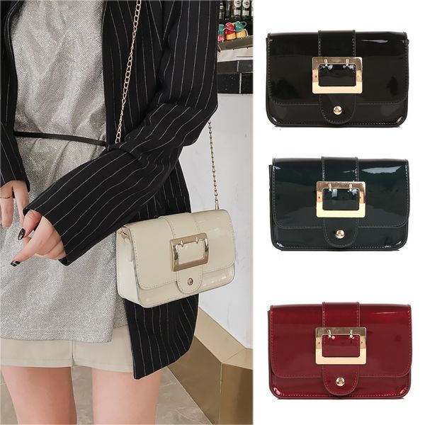 31#women joker pin buckle crossbody bag small bags for women fashion patent leather chain bag borse da donna
31#women joker pin buckle crossbody bag small bags for women fashion patent leather chain bag borse da donna
