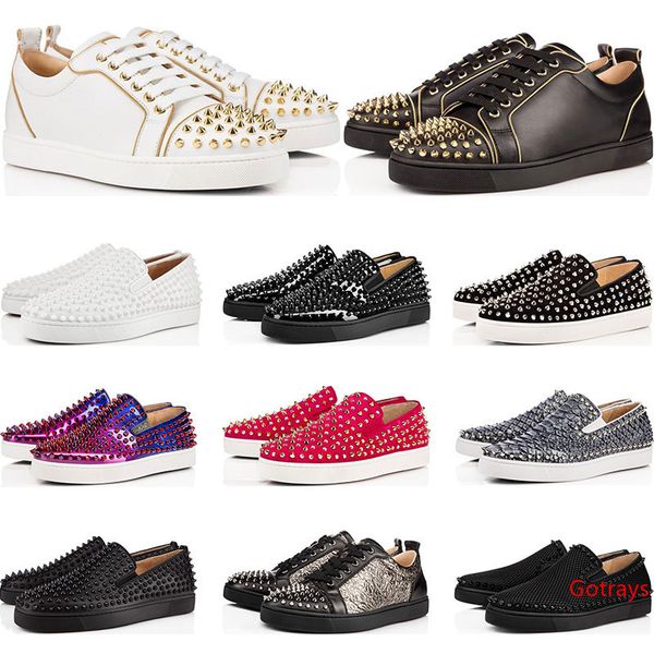 designer shoes brand studded spikes flats shoes s shoes luxury mens womens party genuine leather sneakers size 36-46 with bag
designer shoes brand studded spikes flats shoes s shoes luxury mens womens party genuine leather sneakers size 36-46 with bag