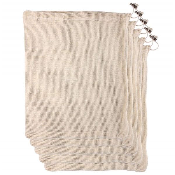 3pcs set cotton reusable mesh produce bags with drawstring fruit vegetable storage bag pouch washable grocery shopping bags
3pcs set cotton reusable mesh produce bags with drawstring fruit vegetable storage bag pouch washable grocery shopping bags