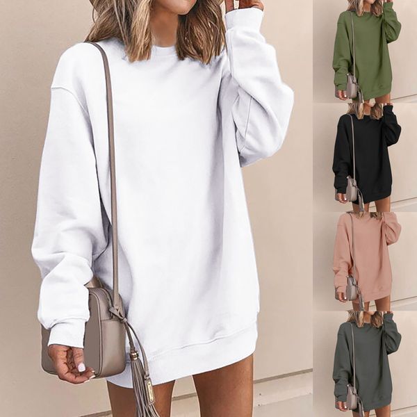 35#women autumn 2019 winter dresses ladies casual long sleeve solid streetwear sweatshirt dress party wear short dresses moletom, Black
35#women autumn 2019 winter dresses ladies casual long sleeve solid streetwear sweatshirt dress party wear short dresses moletom, Black