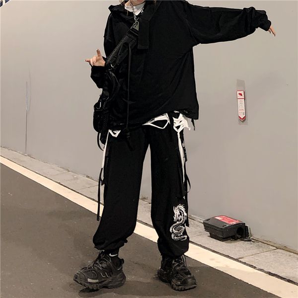 women's pants & capris summer punk streetwear loose goth vintage women bf dragon print ulzzang ins plus size couple hip hop black cargo, Black;white
women's pants & capris summer punk streetwear loose goth vintage women bf dragon print ulzzang ins plus size couple hip hop black cargo, Black;white