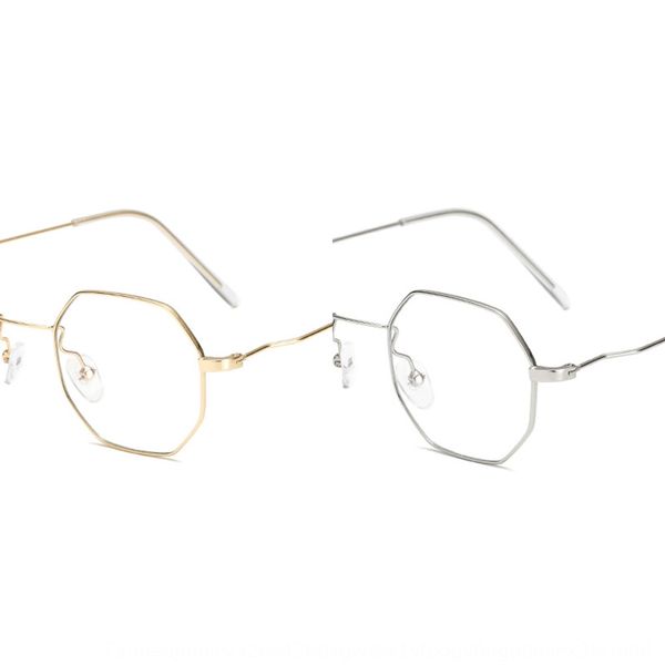 polygon metal frame round face matching degree glasses frame plain glasses, Silver
polygon metal frame round face matching degree glasses frame plain glasses, Silver