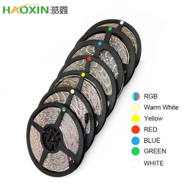 haoxin rgb 300 led strip light 5m 60 leds/m 2835 white warm white red green blue led strip dc 12v waterproof flexible tape rope stripe
haoxin rgb 300 led strip light 5m 60 leds/m 2835 white warm white red green blue led strip dc 12v waterproof flexible tape rope stripe