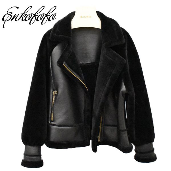 real fur coat women 2019 winter natural merino sheep fur coats loose lantern sleeve fashion thick warm pu leather jacket, Black
real fur coat women 2019 winter natural merino sheep fur coats loose lantern sleeve fashion thick warm pu leather jacket, Black