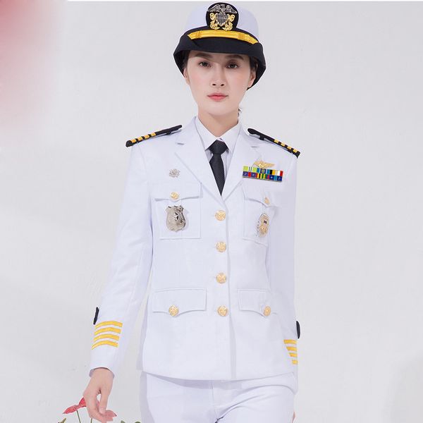 luxury yacht captain clothing european navy party garment performance uniform madam white military clothes formal attire white, Black;white
luxury yacht captain clothing european navy party garment performance uniform madam white military clothes formal attire white, Black;white