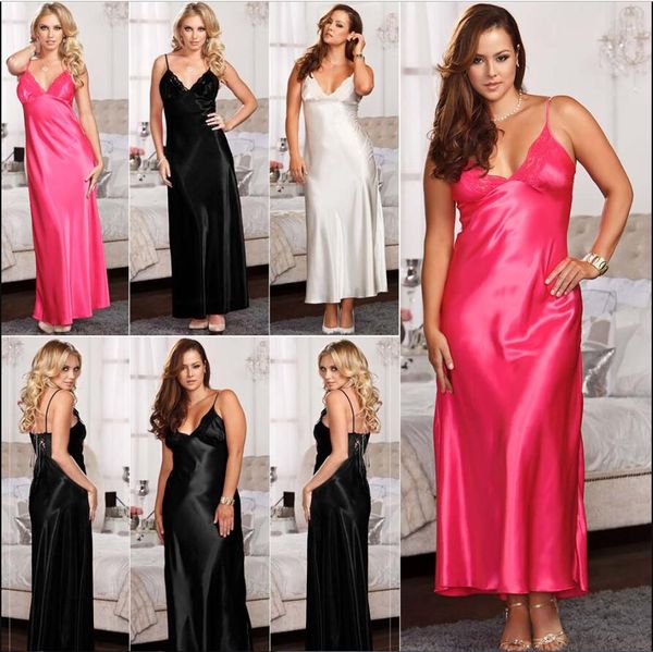 ladies night satin silk nightgown babydoll nightdress chemise lace robe sleepwear long dress lingerie costumes accessories, Black;red
ladies night satin silk nightgown babydoll nightdress chemise lace robe sleepwear long dress lingerie costumes accessories, Black;red