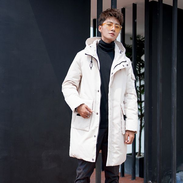 2019 winter new men's down jacket duck down warm coat solid long thick hooded jacket male windproof cargo overcoat jk-838, Black
2019 winter new men's down jacket duck down warm coat solid long thick hooded jacket male windproof cargo overcoat jk-838, Black