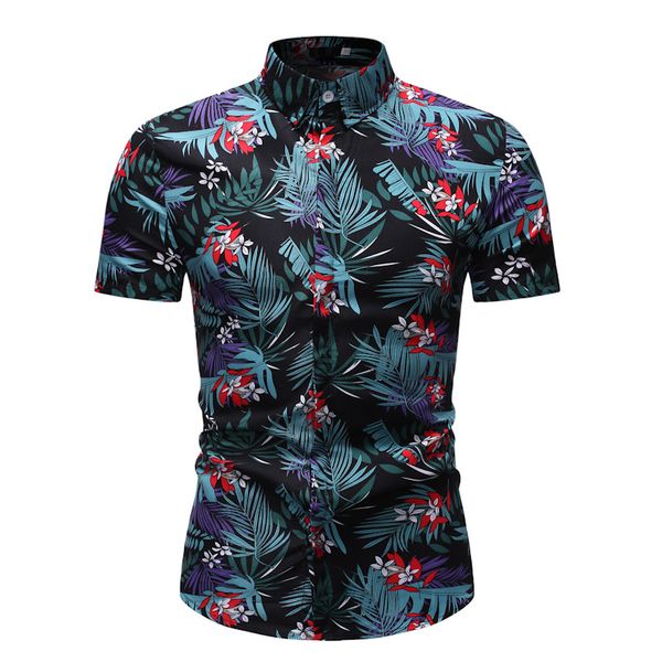 men's new summer personalized fashion business leisure beach resort hawaii short sleeve printed shirt men shirt, White;black
men's new summer personalized fashion business leisure beach resort hawaii short sleeve printed shirt men shirt, White;black