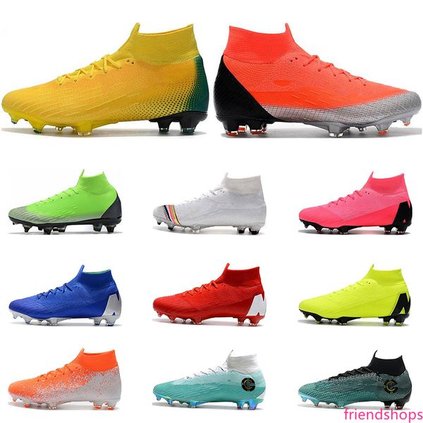2019 mercurial superfly vi 360 soccer shoes fg black gold white green blue silver ronaldo neymar mens boys football boots cleats size 39-45
2019 mercurial superfly vi 360 soccer shoes fg black gold white green blue silver ronaldo neymar mens boys football boots cleats size 39-45