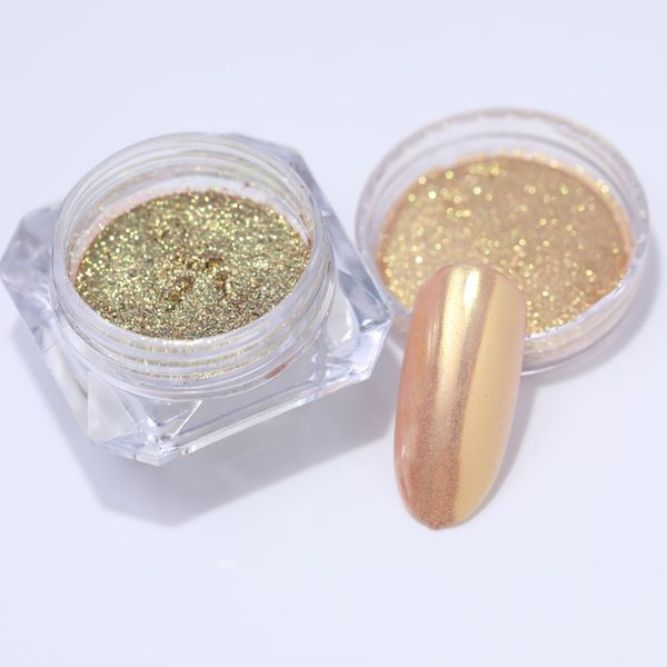 1g nail art glitter chrome pigment magic mirror gold blue purple dust nail art glitter decorations 1box, Silver;gold
1g nail art glitter chrome pigment magic mirror gold blue purple dust nail art glitter decorations 1box, Silver;gold