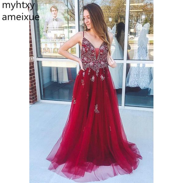2019 new elegant red gown evening dresse a-line prom floor length spaghetti straps beading custom made red dress party, White;black
2019 new elegant red gown evening dresse a-line prom floor length spaghetti straps beading custom made red dress party, White;black