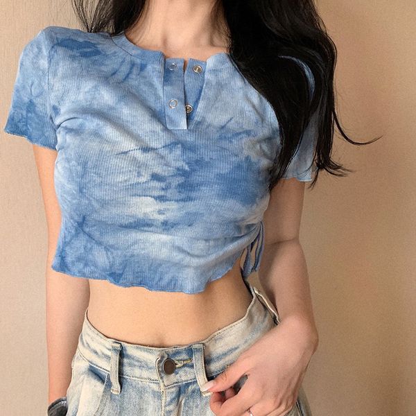 women's t-shirt 2021 summer tie dye crop t shirt women harajuku short sleeve print tshirts plus size femme camisetas mujer, White
women's t-shirt 2021 summer tie dye crop t shirt women harajuku short sleeve print tshirts plus size femme camisetas mujer, White
