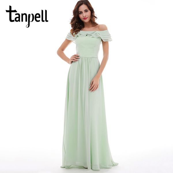 tanpell boat neck prom dress mint chiffon floor length a line dresses back zipper up ruffles women formal graduation prom gown, White;black
tanpell boat neck prom dress mint chiffon floor length a line dresses back zipper up ruffles women formal graduation prom gown, White;black