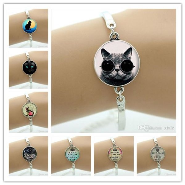 keep calm and love cats bracelet lovely quote charm cat lover jewelry glass cabochon art picture bangle gifts d09, Golden;silver
keep calm and love cats bracelet lovely quote charm cat lover jewelry glass cabochon art picture bangle gifts d09, Golden;silver