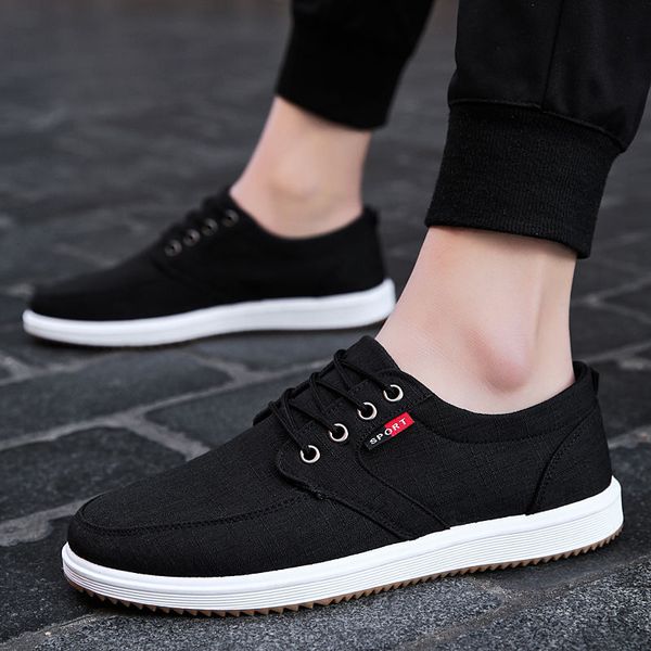 canvas men vulcanize shoes fashion classic casual shoes men comfortable lace up flats male lightweight breathable shoe, Black
canvas men vulcanize shoes fashion classic casual shoes men comfortable lace up flats male lightweight breathable shoe, Black