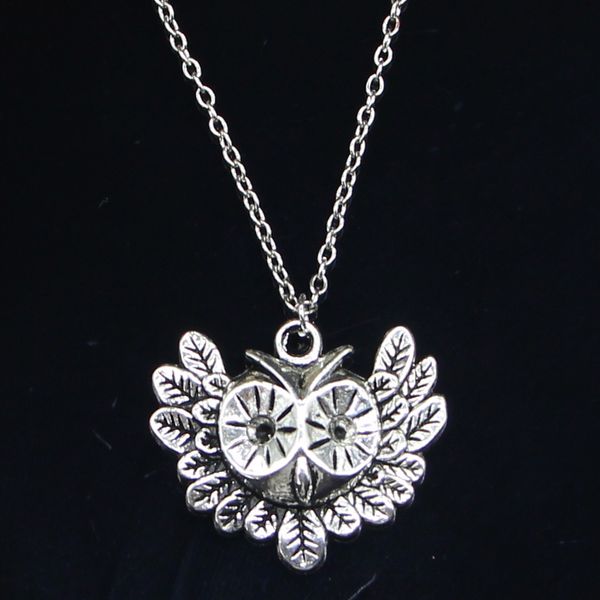20pcs new fashion necklace 35x30mm big eye owl silver pendants short long women men colar gift jewelry choker
20pcs new fashion necklace 35x30mm big eye owl silver pendants short long women men colar gift jewelry choker
