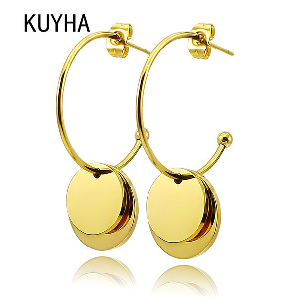 circle earrings gold/rose gold/rose gold and black/silver color 316l stainless steel hoop earrings for women men round, Golden;silver
circle earrings gold/rose gold/rose gold and black/silver color 316l stainless steel hoop earrings for women men round, Golden;silver