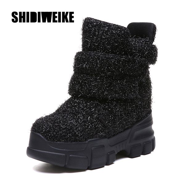 2019 women ankle boots wedge platform sneakers woman boots height increaseing high shoes autumn winter women's shoes j768, Black
2019 women ankle boots wedge platform sneakers woman boots height increaseing high shoes autumn winter women's shoes j768, Black