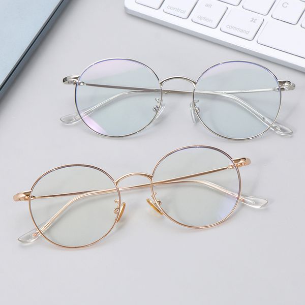 1 pcs fashion metal vintage blue light blocking glasses anti glare uv filter retro round frame ultralight glasses, White;black
1 pcs fashion metal vintage blue light blocking glasses anti glare uv filter retro round frame ultralight glasses, White;black