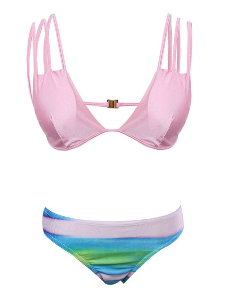 2018 summer two piece women swimwear sleevless hollow out gradient push-up padded bikini bathing suit swimsuit beachwear
2018 summer two piece women swimwear sleevless hollow out gradient push-up padded bikini bathing suit swimsuit beachwear