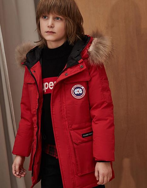 canada down jacket medium long medium and large children's large wool collar warm and thick white duck down boy's coat trend, Black
canada down jacket medium long medium and large children's large wool collar warm and thick white duck down boy's coat trend, Black