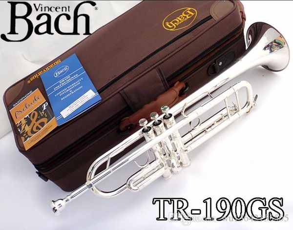 Покрыло Новый Bach TR-190GS Bb Tune Труба Посеребренная Тело трубы B Flat Труба Professional Performance
Покрыло Новый Bach TR-190GS Bb Tune Труба Посеребренная Тело трубы B Flat Труба Professional Performance