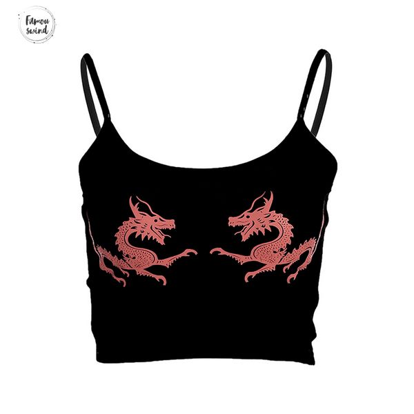 женщины обрезанной dragon cami печати black summer sexy спагетти ремень backless crop top streetwear bralet топы женщины, White
женщины обрезанной dragon cami печати black summer sexy спагетти ремень backless crop top streetwear bralet топы женщины, White