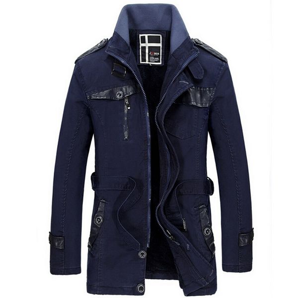 men's long coat stand collar men's casual jeans jacket plus velvet thick trench coat, Tan;black
men's long coat stand collar men's casual jeans jacket plus velvet thick trench coat, Tan;black