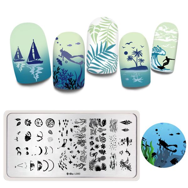 harunouta rectangle stamping plate stainless steel summery theme flower fruit pattern nail art image template tools l080, White
harunouta rectangle stamping plate stainless steel summery theme flower fruit pattern nail art image template tools l080, White