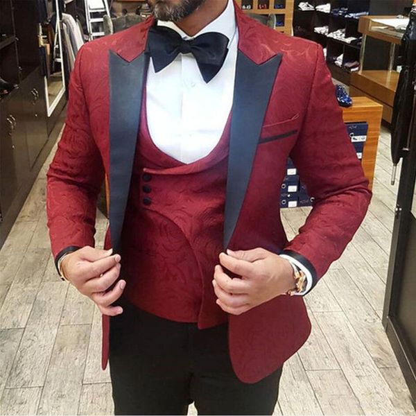 summer 2019 new burgundy mens suits 3 pieces slim fit groom tuxedos for man wedding suits formal office blazer(jacket+vest+pants), Black;gray
summer 2019 new burgundy mens suits 3 pieces slim fit groom tuxedos for man wedding suits formal office blazer(jacket+vest+pants), Black;gray