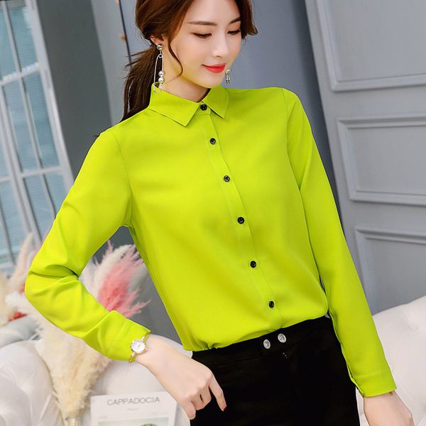 spring and summer new korean version of slim large size womens wild bottoming shirt long sleeve casual chiffon blouse, White
spring and summer new korean version of slim large size womens wild bottoming shirt long sleeve casual chiffon blouse, White