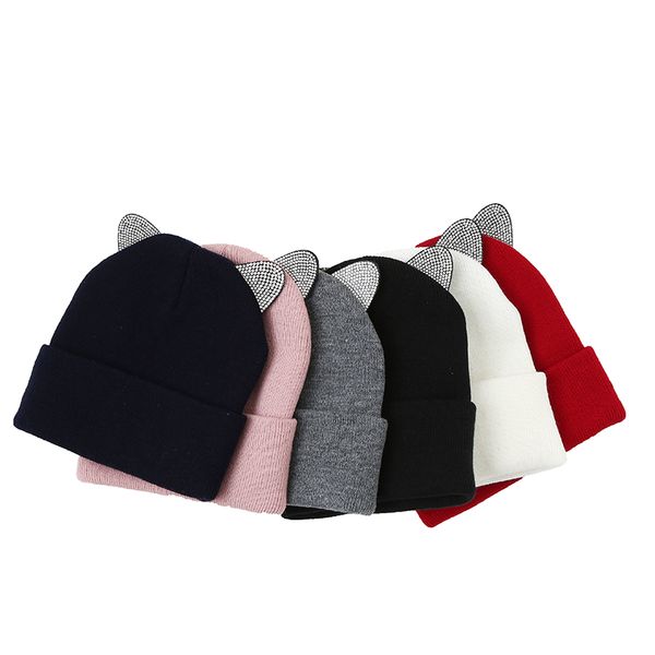 white rhinestone autumn winter beanies cat ear elasticity hat women hat stylise earmuff skullies and beanies acrylic, Blue;gray
white rhinestone autumn winter beanies cat ear elasticity hat women hat stylise earmuff skullies and beanies acrylic, Blue;gray